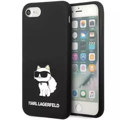 Etui ochronne na telefon Karl Lagerfeld KLHCI8SNCHBCK do Apple iPhone 7/8/ SE 2020/2022 hardcase czarny/black Silicone Choupette