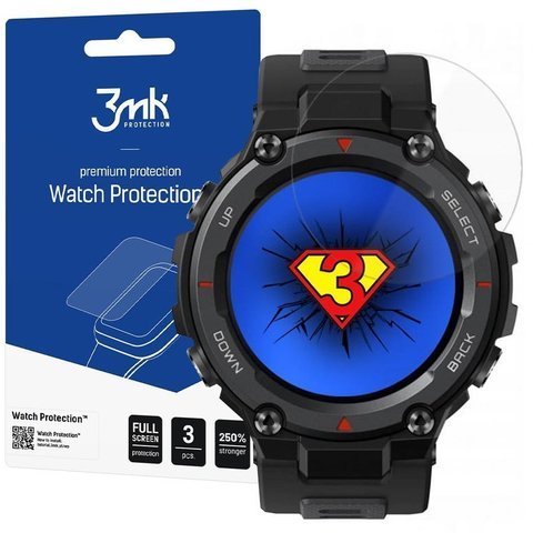 Folia ochronna x3 3mk Watch Protection do Xiaomi Amazfit T-Rex Pro