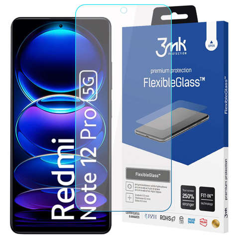 Szkło 3mk FlexibleGlass do Xiaomi Redmi Note 12 Pro/Pro+ Plus hybrydowe