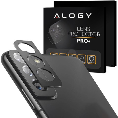 Metalowa osłonka ochronna na aparat obiektyw Alogy Metal Lens Cover do Samsung Galaxy S22 Czarna